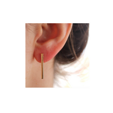 Load image into Gallery viewer, 14k Bar Earrings
