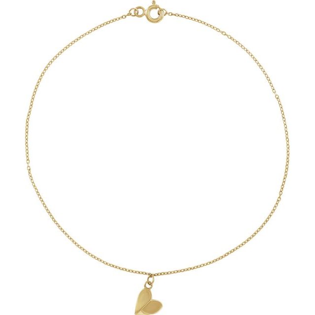 14K Yellow Ib Anklet