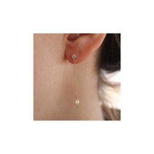 Load image into Gallery viewer, Lab Grown Diamond Chain Earrings
