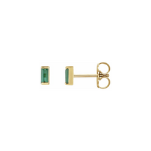 Load image into Gallery viewer, 14k Watermelon Tourmaline Studs
