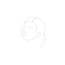 Load image into Gallery viewer, Baguette Diamond Huggies
